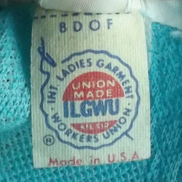 KAY WINSOR Day Dress, L, Aqua Blue, Short sleeves, Dagger collar, VINTAGE - Picture 13 of 13